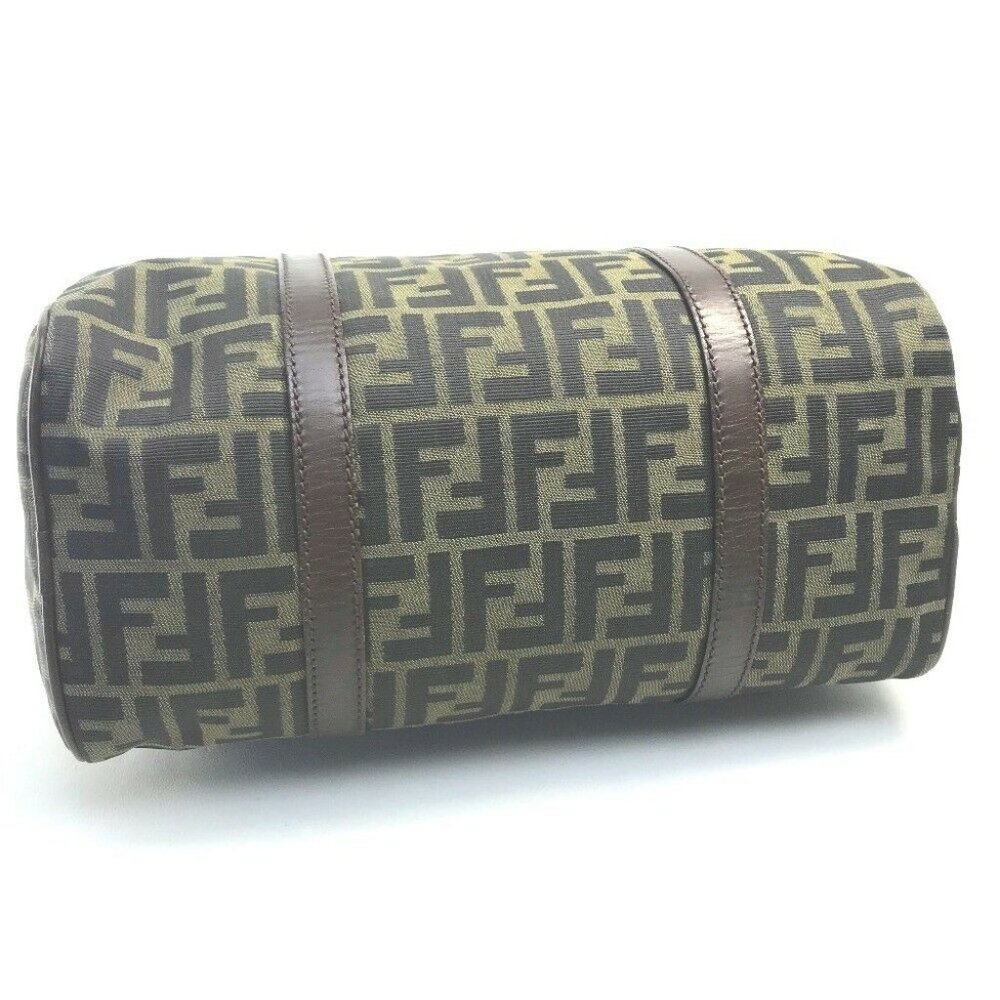 Authentic Fendi Zucca Ff Pattern Mini Duffle Bag … - image 3